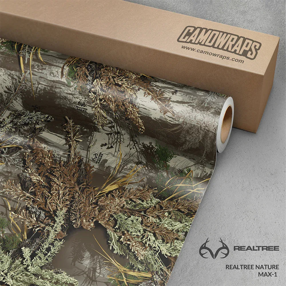 Realtree Nature MAX-1 Vinyl Wrap | Blowout Stock | 3M Media | Matte Finish | 4ft x 2.5ft | 710523