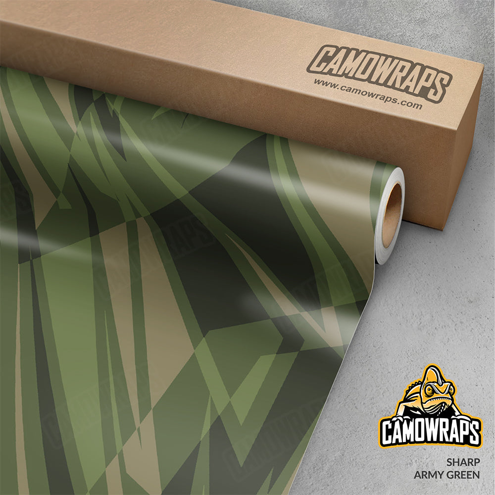 Sharp Army Green Gun Skin Vinyl Wrap