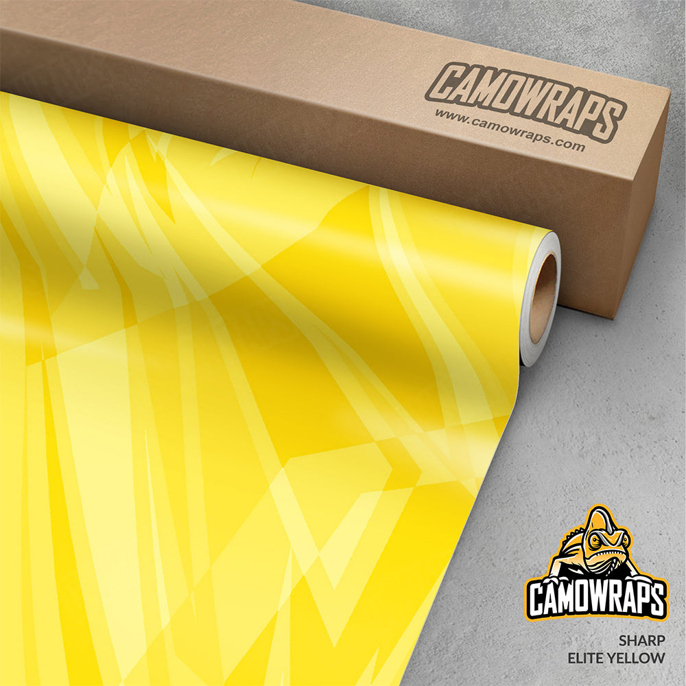 Sharp Elite Yellow Gun Skin Vinyl Wrap