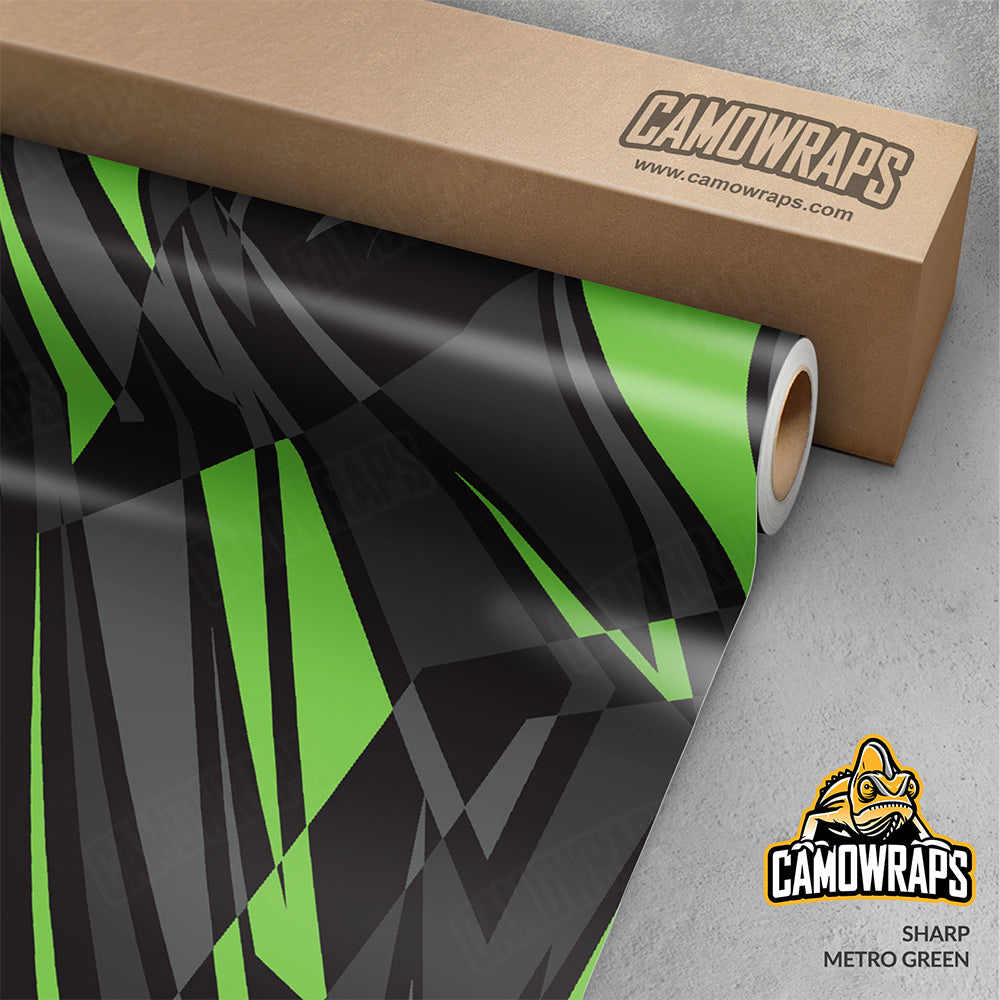 Sharp Metro Green Gun Skin Vinyl Wrap