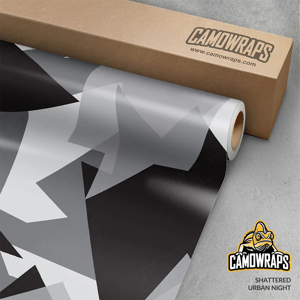Shattered Urban Night Vinyl Wrap | Blowout Stock | 3M Media | Gloss Finish | 5ft x 1.5ft | 965587