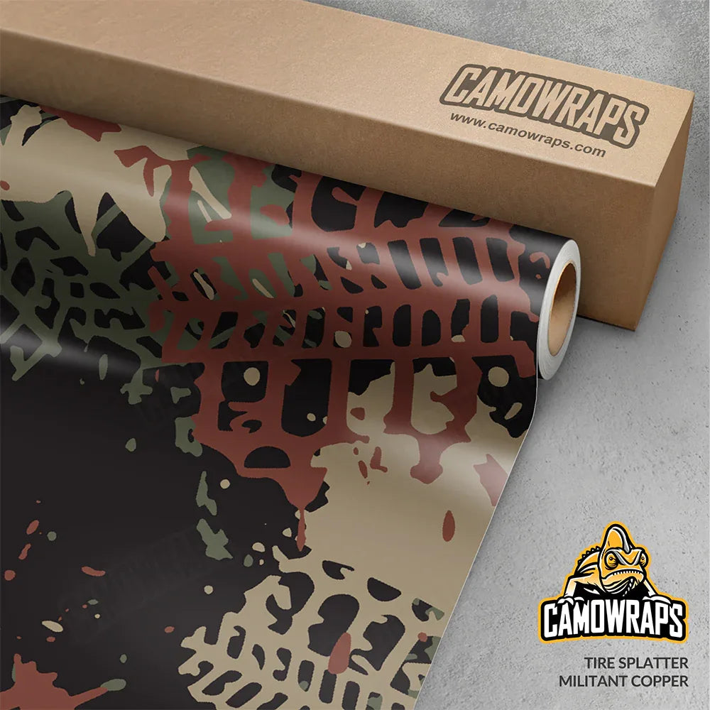 Tire Splatter Camo Vinyl Wraps - Camo Wraps