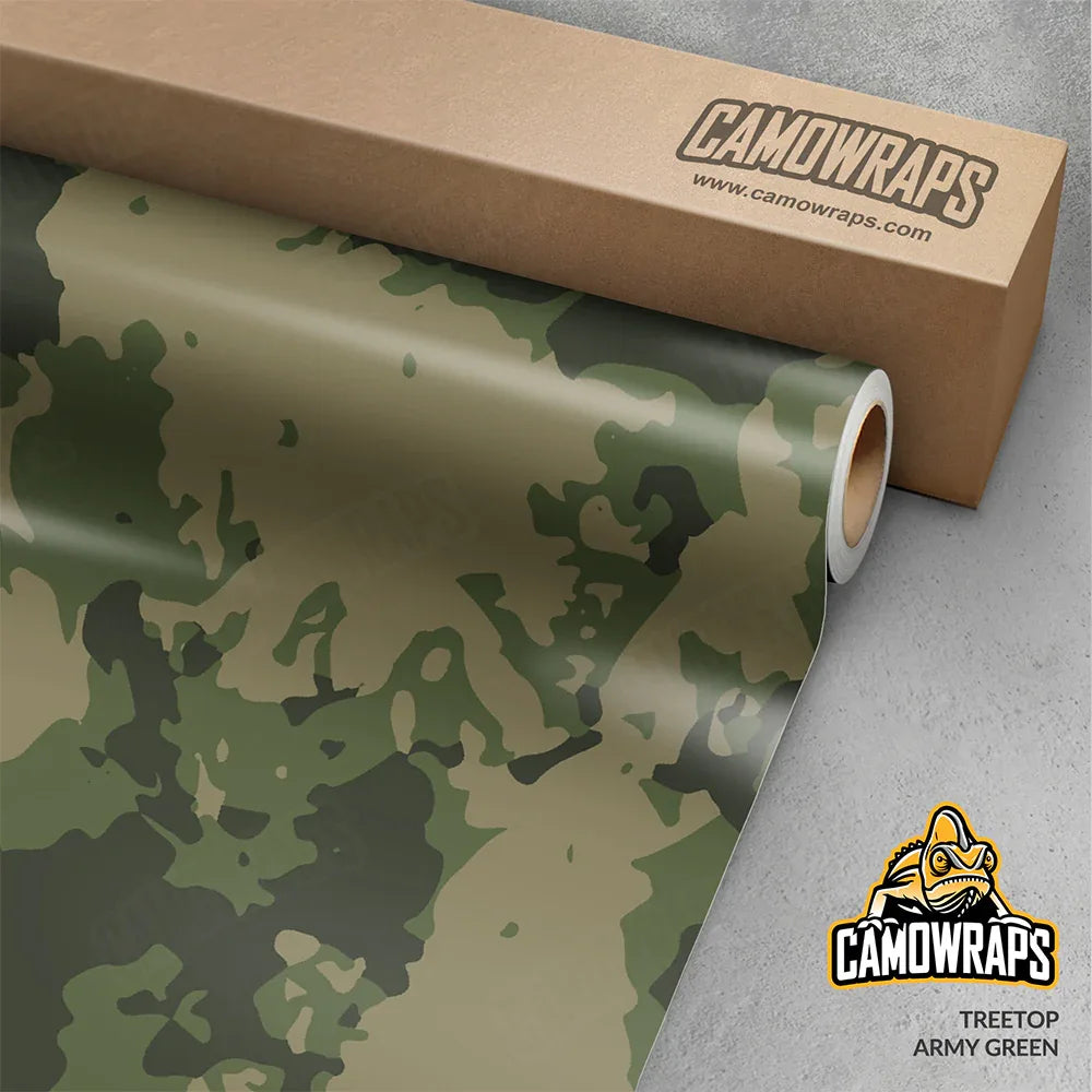 Treetop Army Green Gun Skin Vinyl Wrap