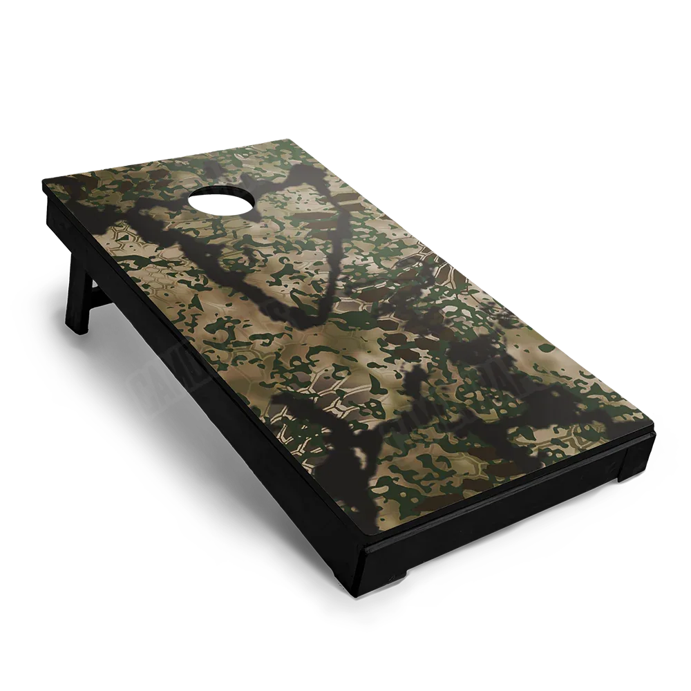 Kryptek Obskura Transitional Brown Cornhole Board Wraps
