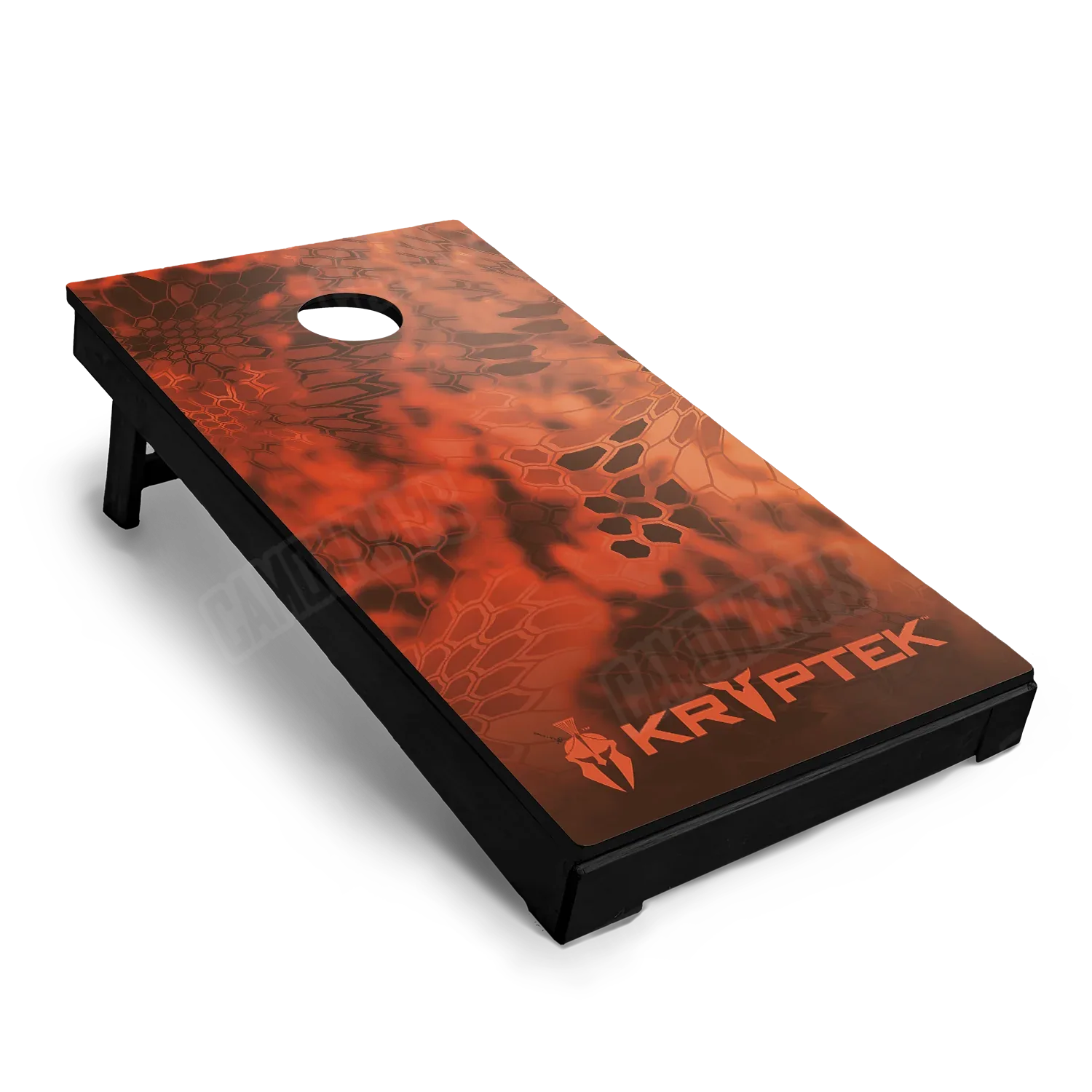 Kryptek Orange Cornhole Board Wraps