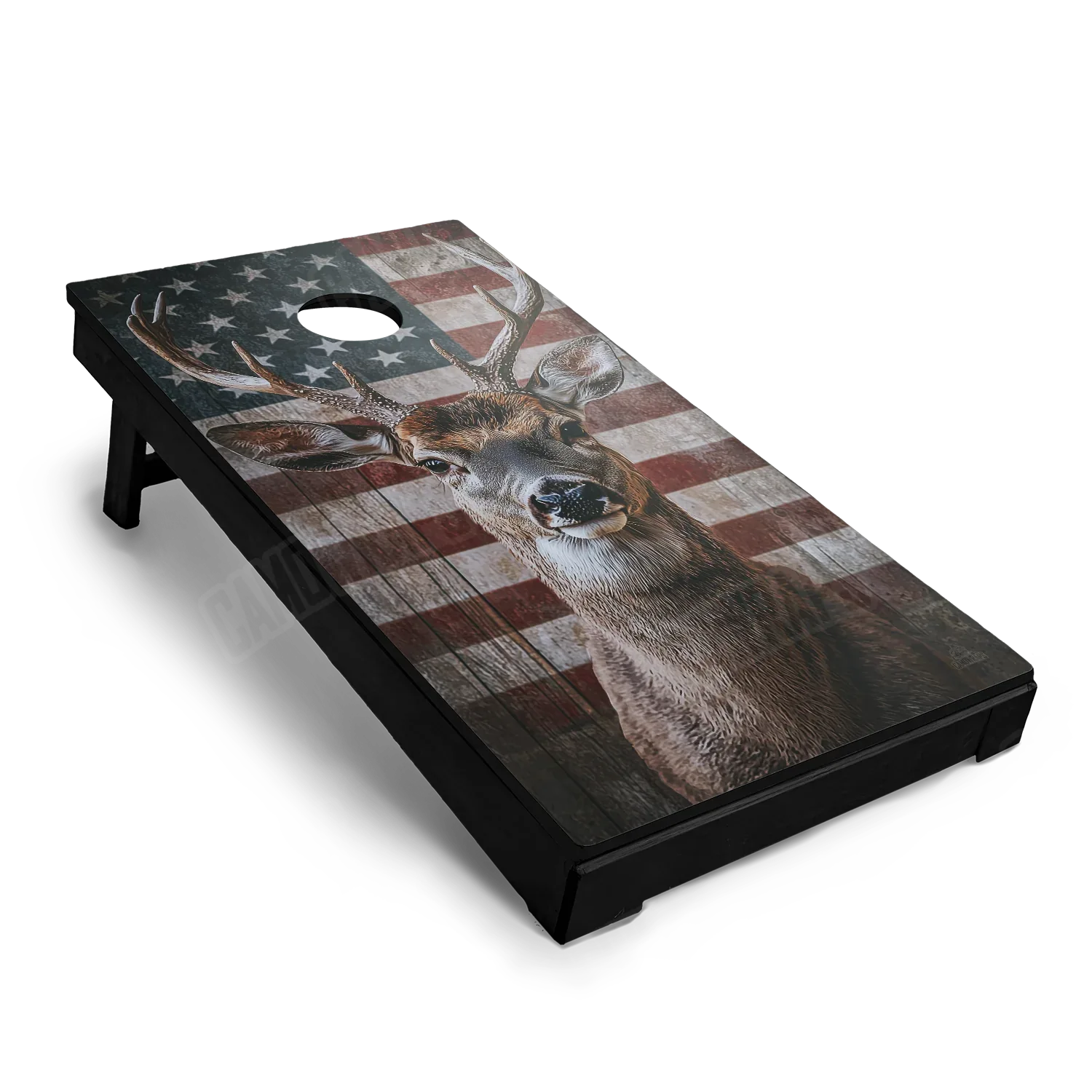 Patriotic Deer Cornhole Board Wraps