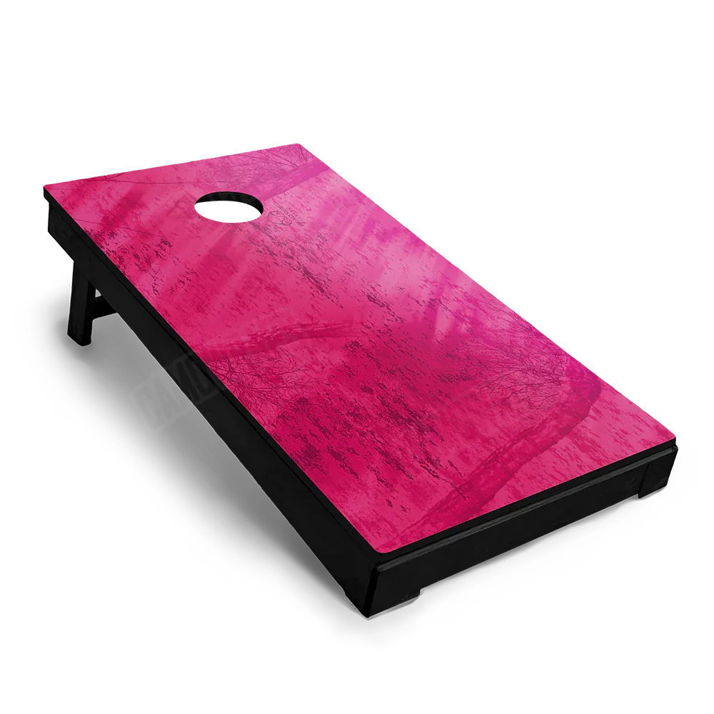 Realtree Fishing Magenta Cornhole Board Wraps