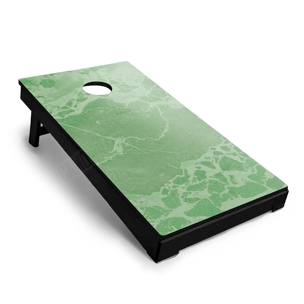 Realtree WAV3 Lime Green Cornhole Board Wraps