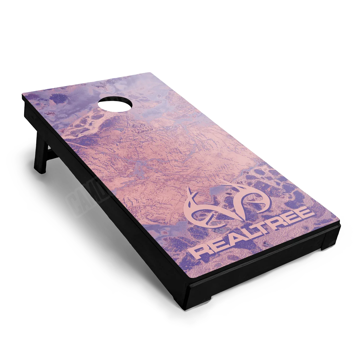 Realtree WAV3 Purple Rose Cornhole Board Wraps