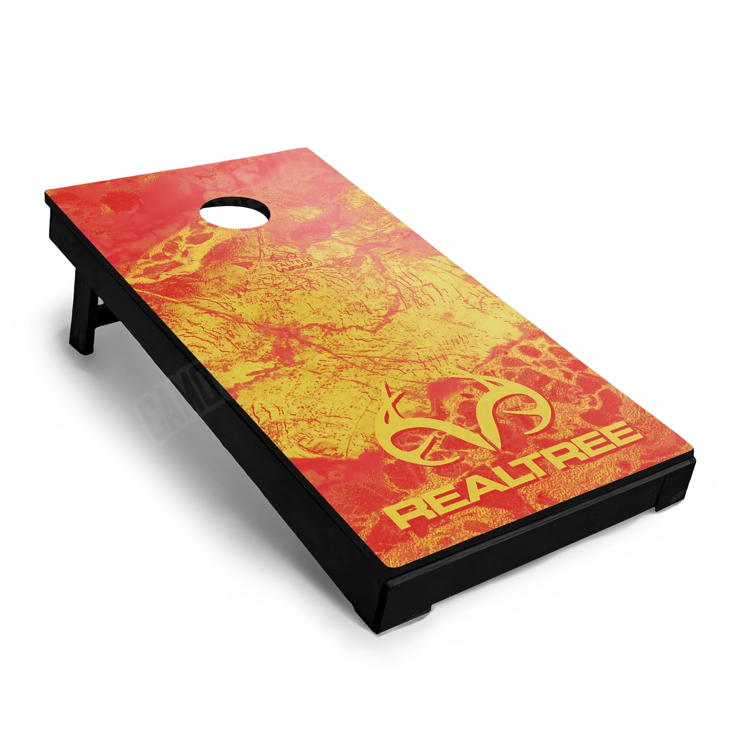 Realtree WAV3 Solar Blaze Cornhole Board Wraps