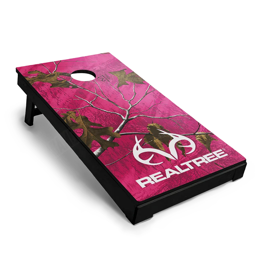 Realtree XTRA Colors Magenta Cornhole Board Wraps