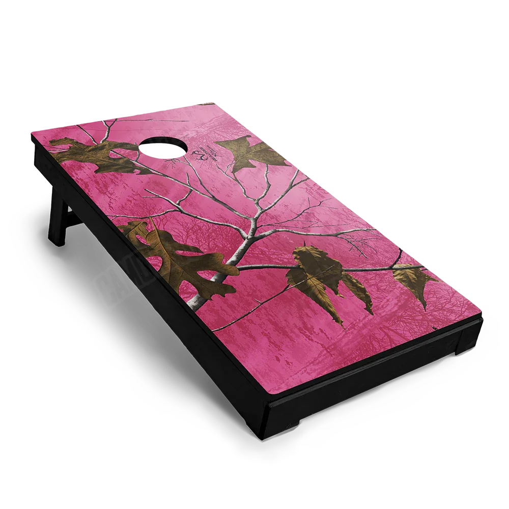 Realtree XTRA Colors Pink Cornhole Board Wraps