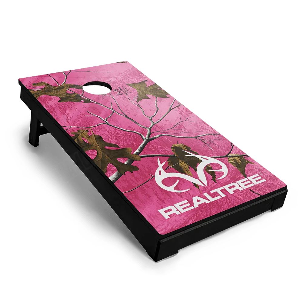 Realtree XTRA Colors Pink Cornhole Board Wraps
