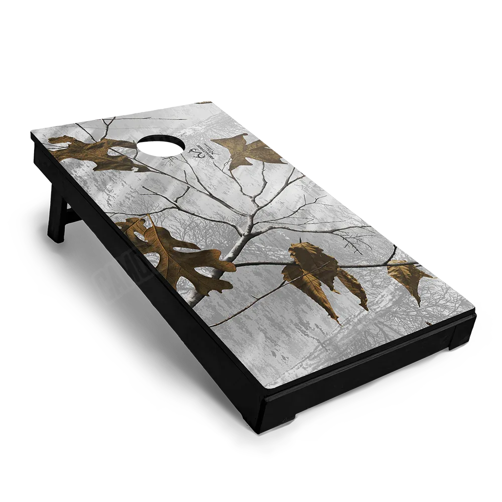 Realtree XTRA Colors Snow Cornhole Board Wraps