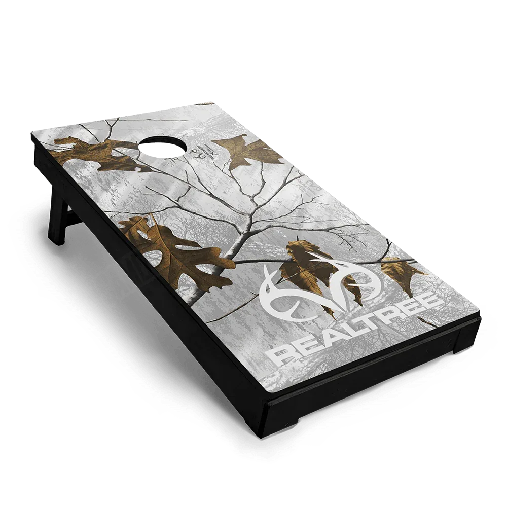 Realtree XTRA Colors Snow Cornhole Board Wraps