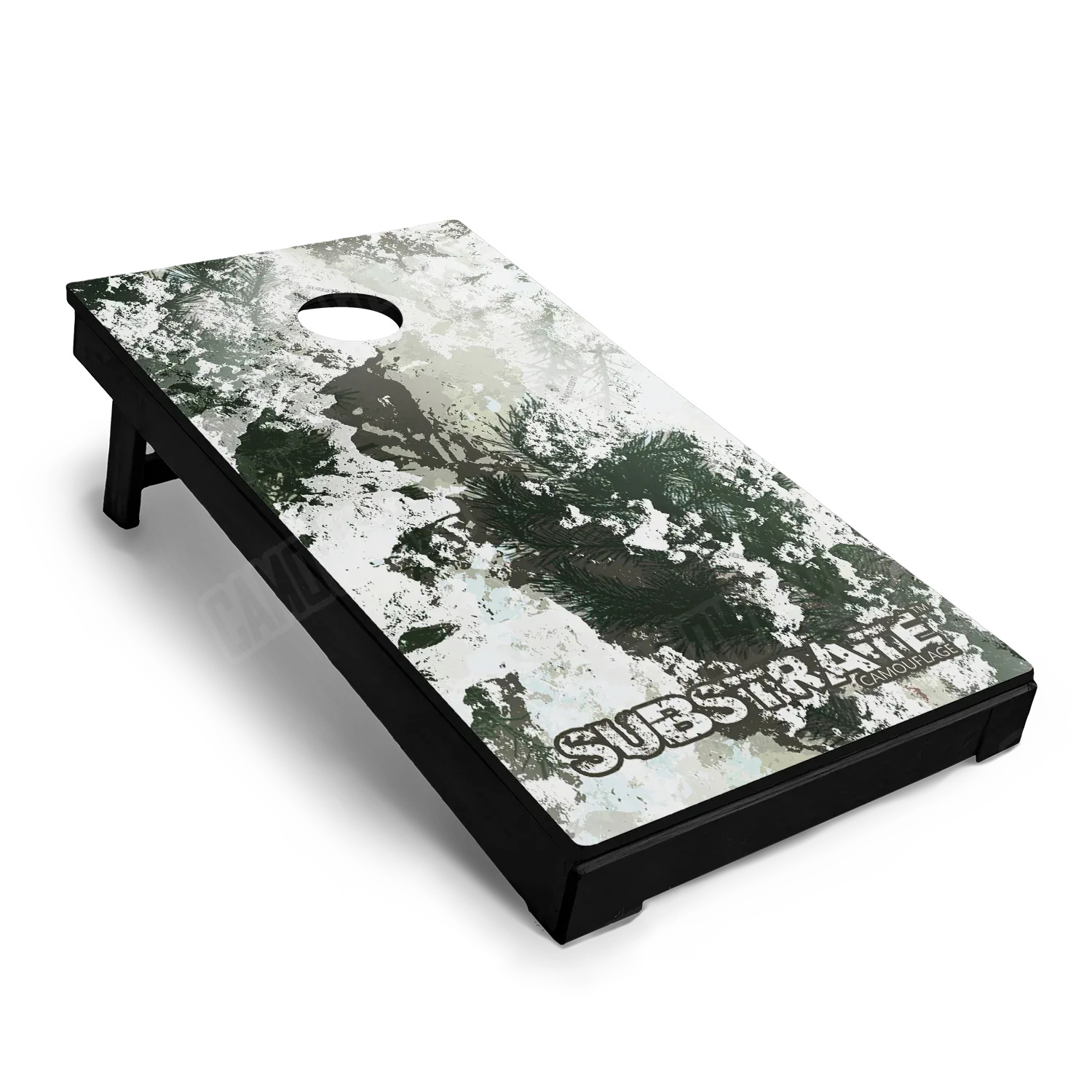 Substrate Snow Spruce Cornhole Board Wraps