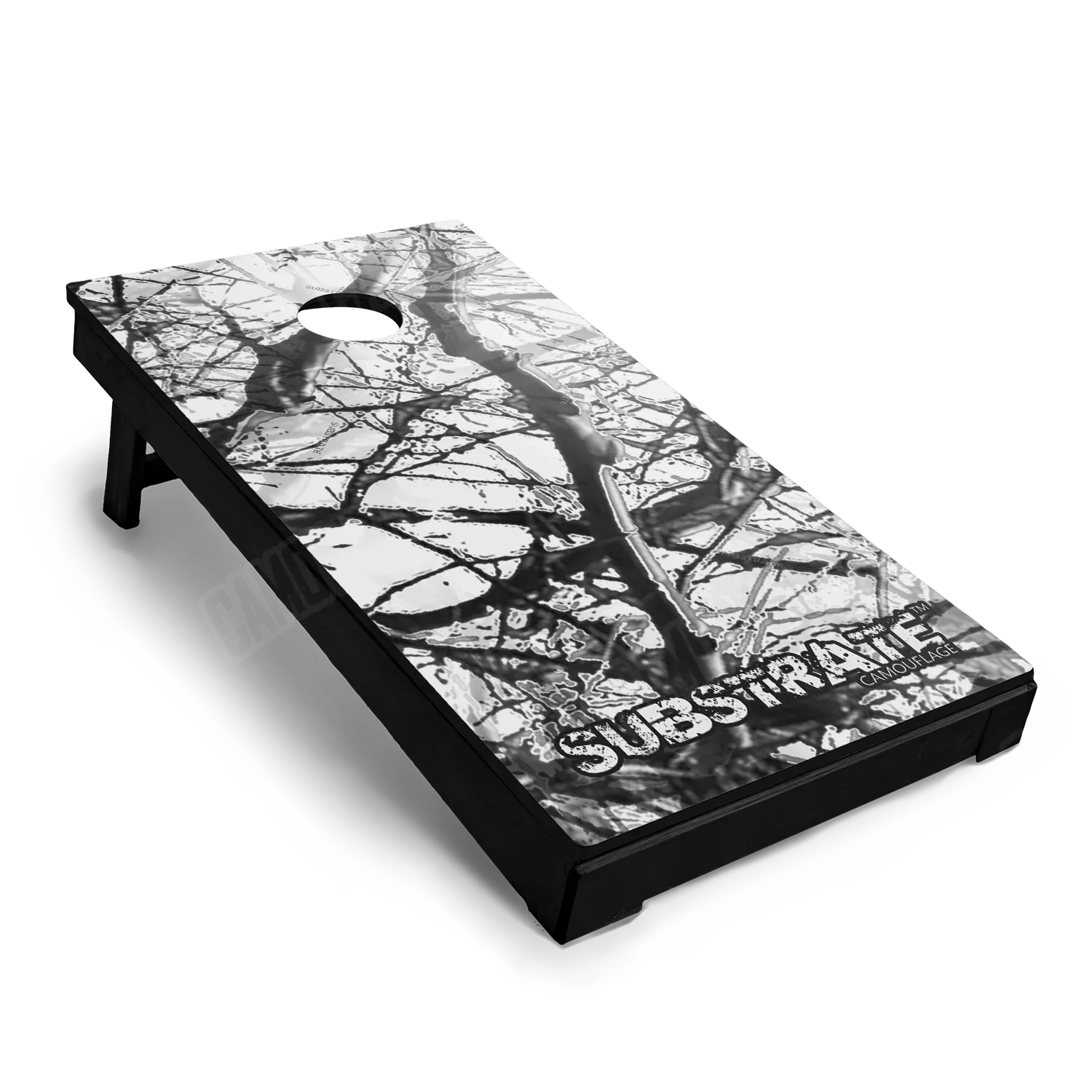 Substrate Snow Stalker Cornhole Board Wraps