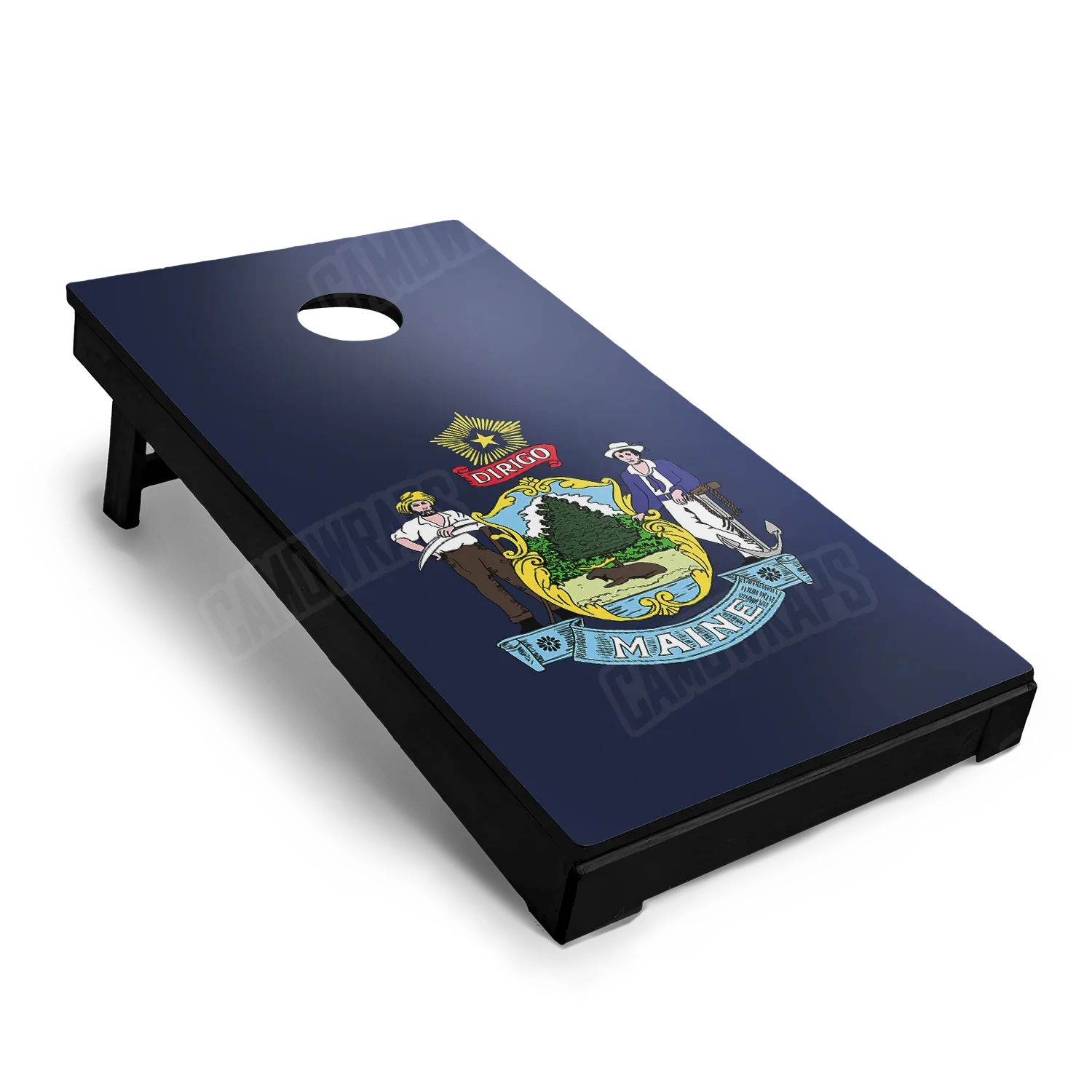 US States Maine Flag Cornhole Board Wraps