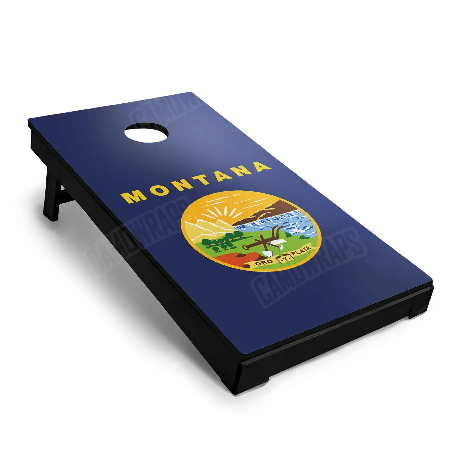 US States Montana Flag Cornhole Board Wraps