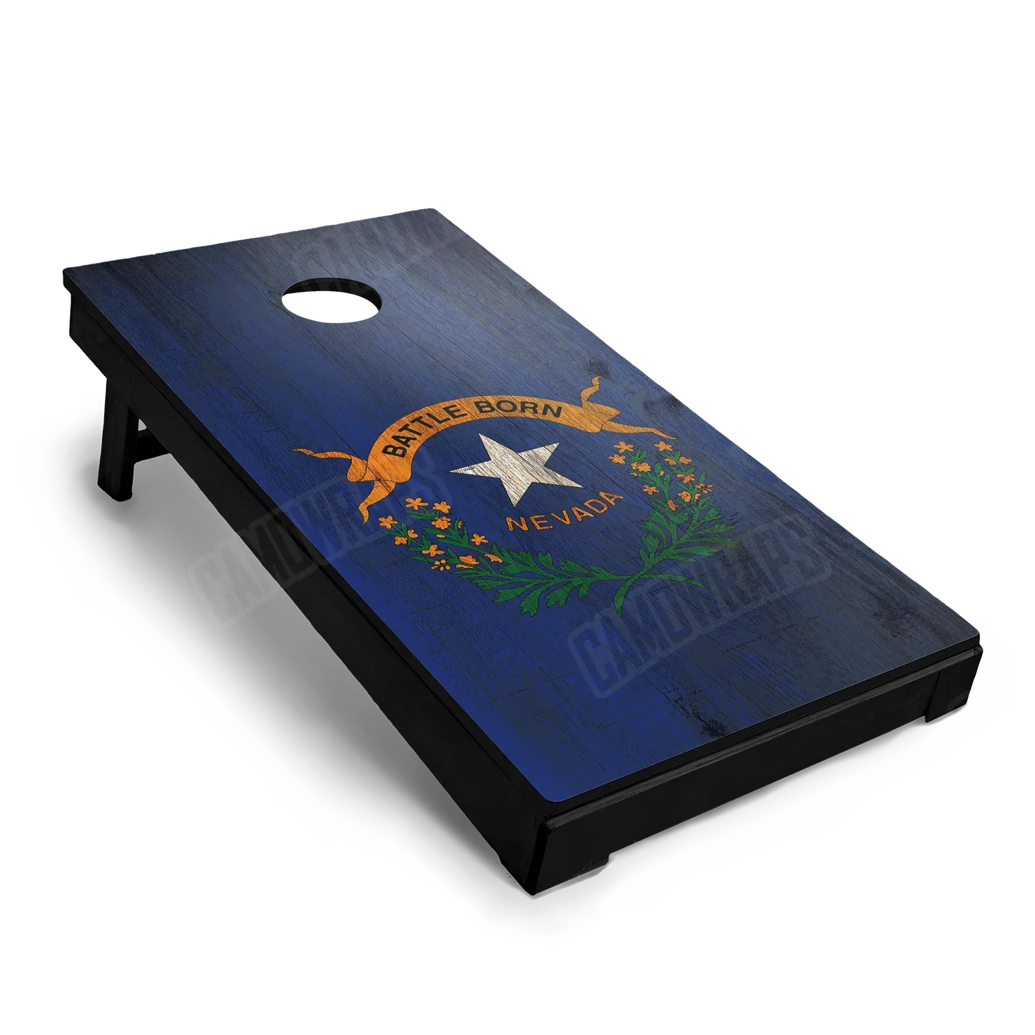US States Nevada Distressed Flag Cornhole Board Wraps