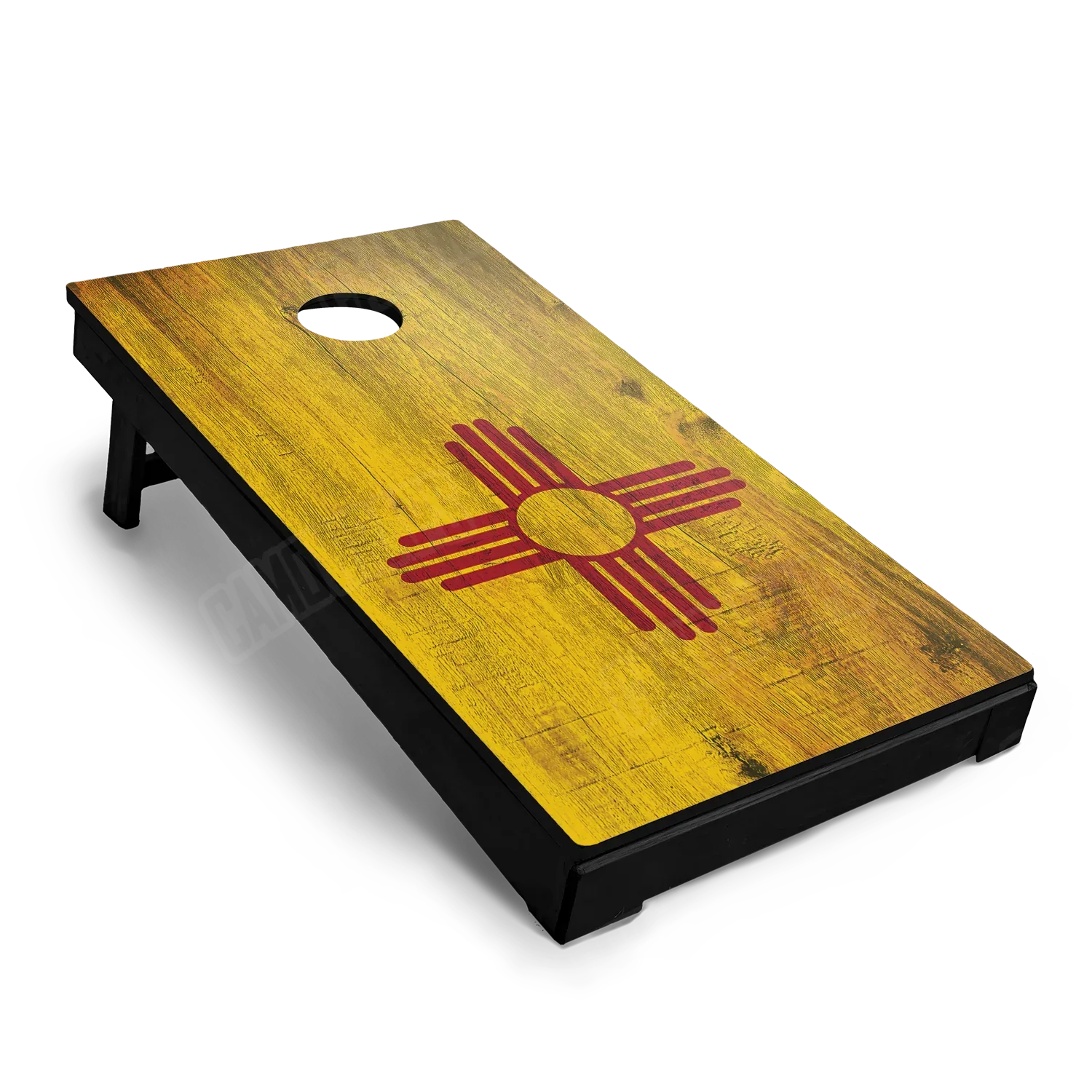 US States New Mexico Distressed Flag Cornhole Board Wraps