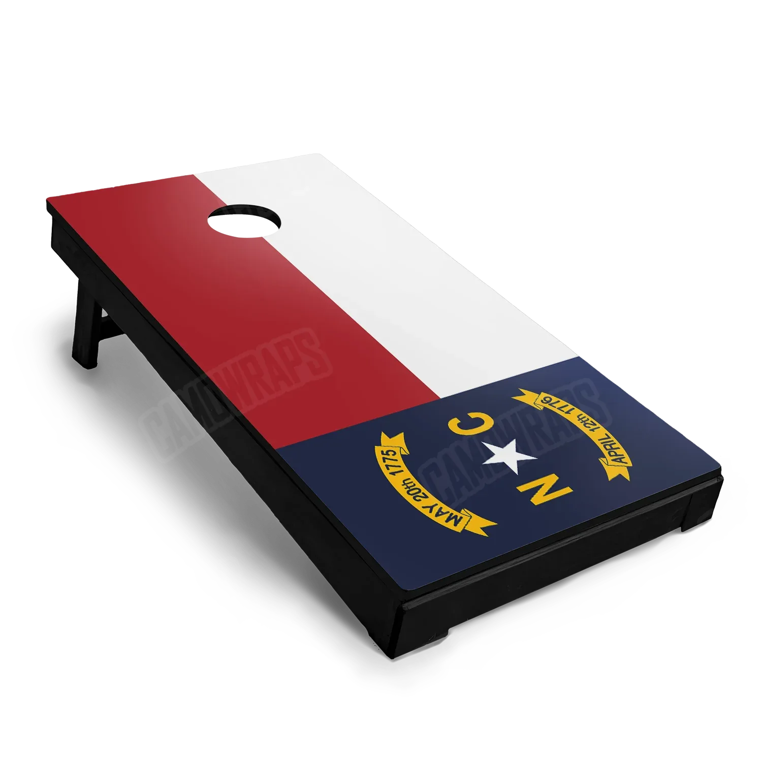 US States North Carolina Flag Cornhole Board Wraps