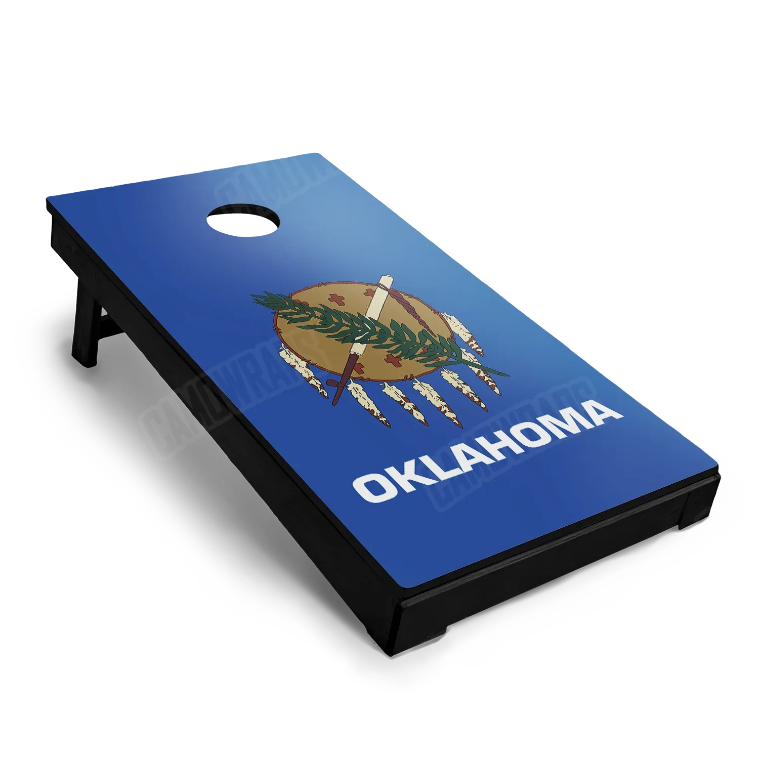 US States Oklahoma Flag Cornhole Board Wraps