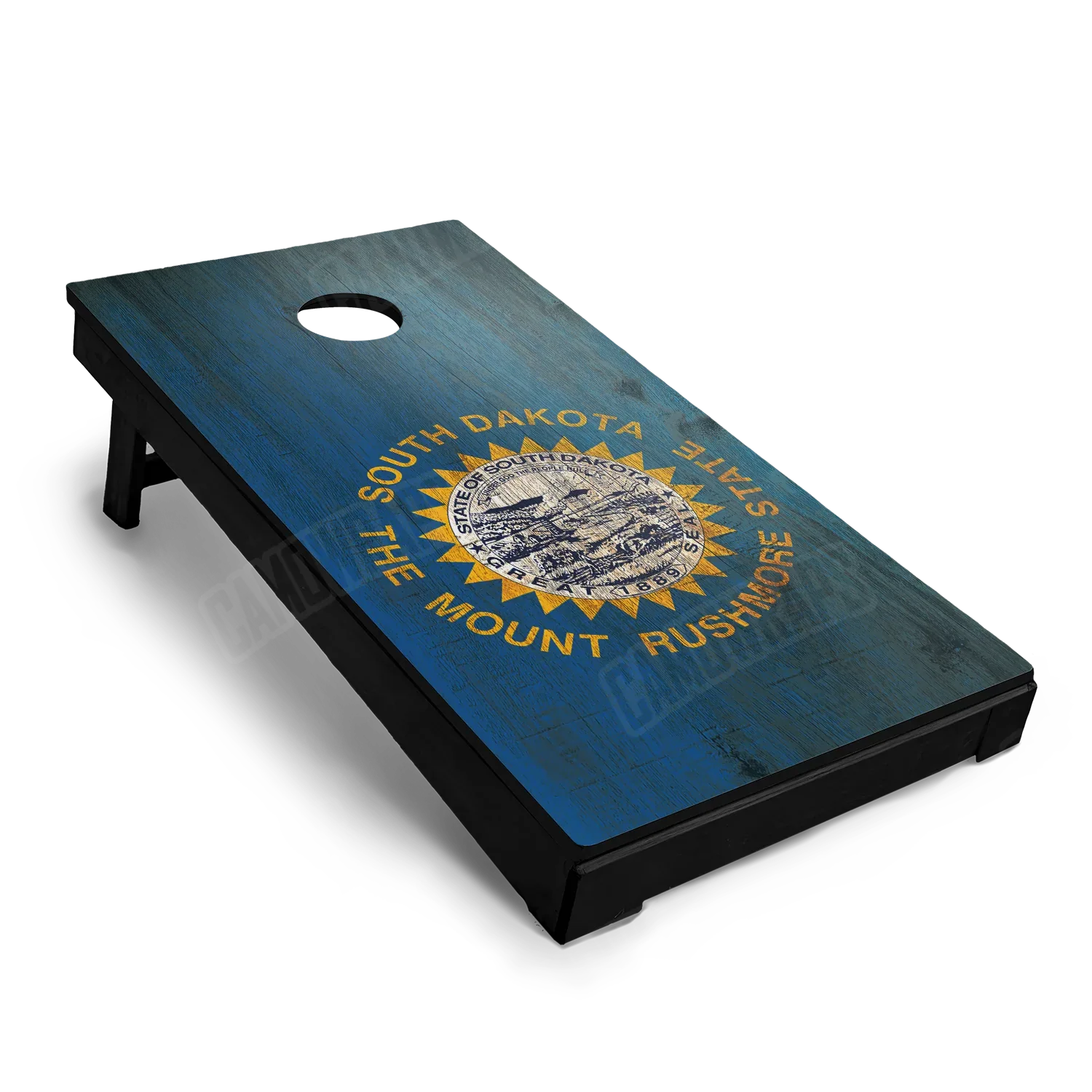 US States South Dakota Distressed Flag Cornhole Board Wraps