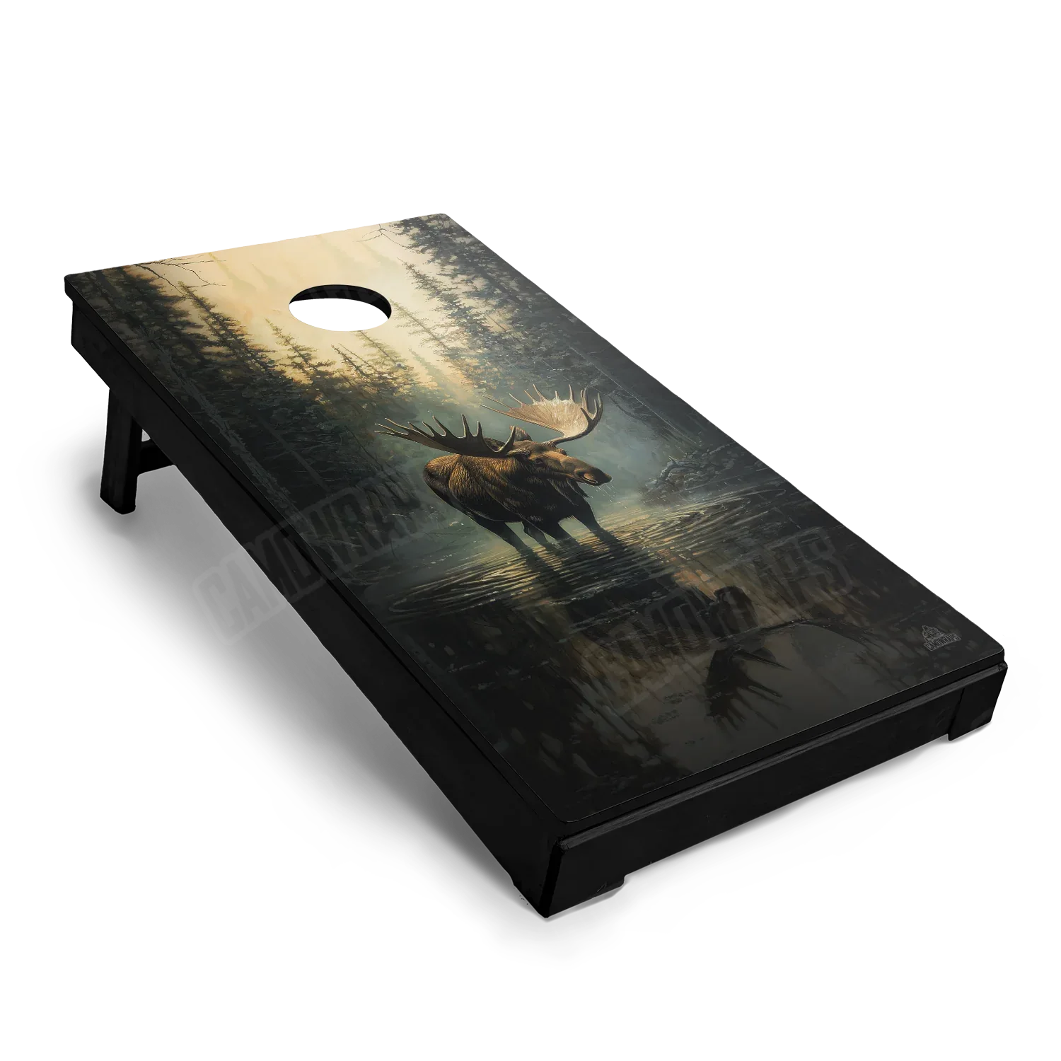 Wildlife Moose Cornhole Board Wraps