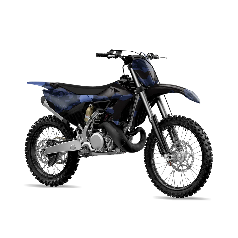 Compound Blue Midnight Dirt Bike Wraps