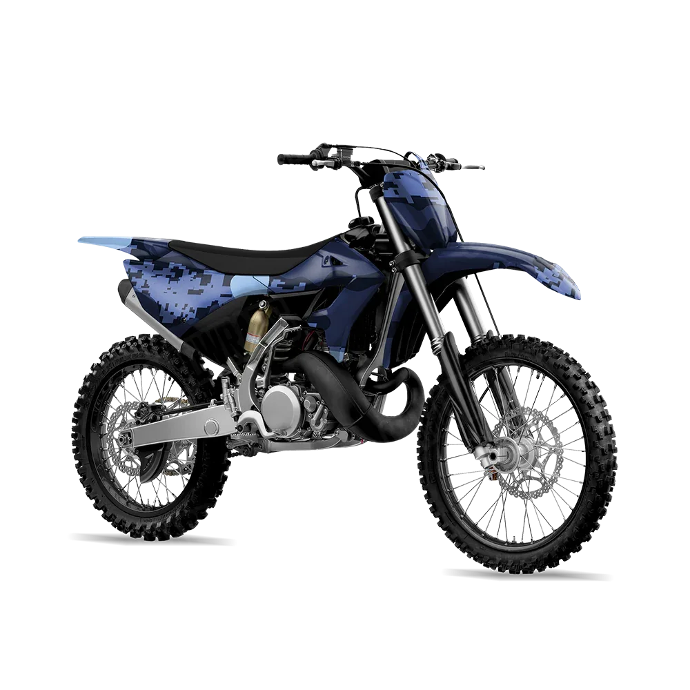 Compound Blue Urban Night Dirt Bike Wraps