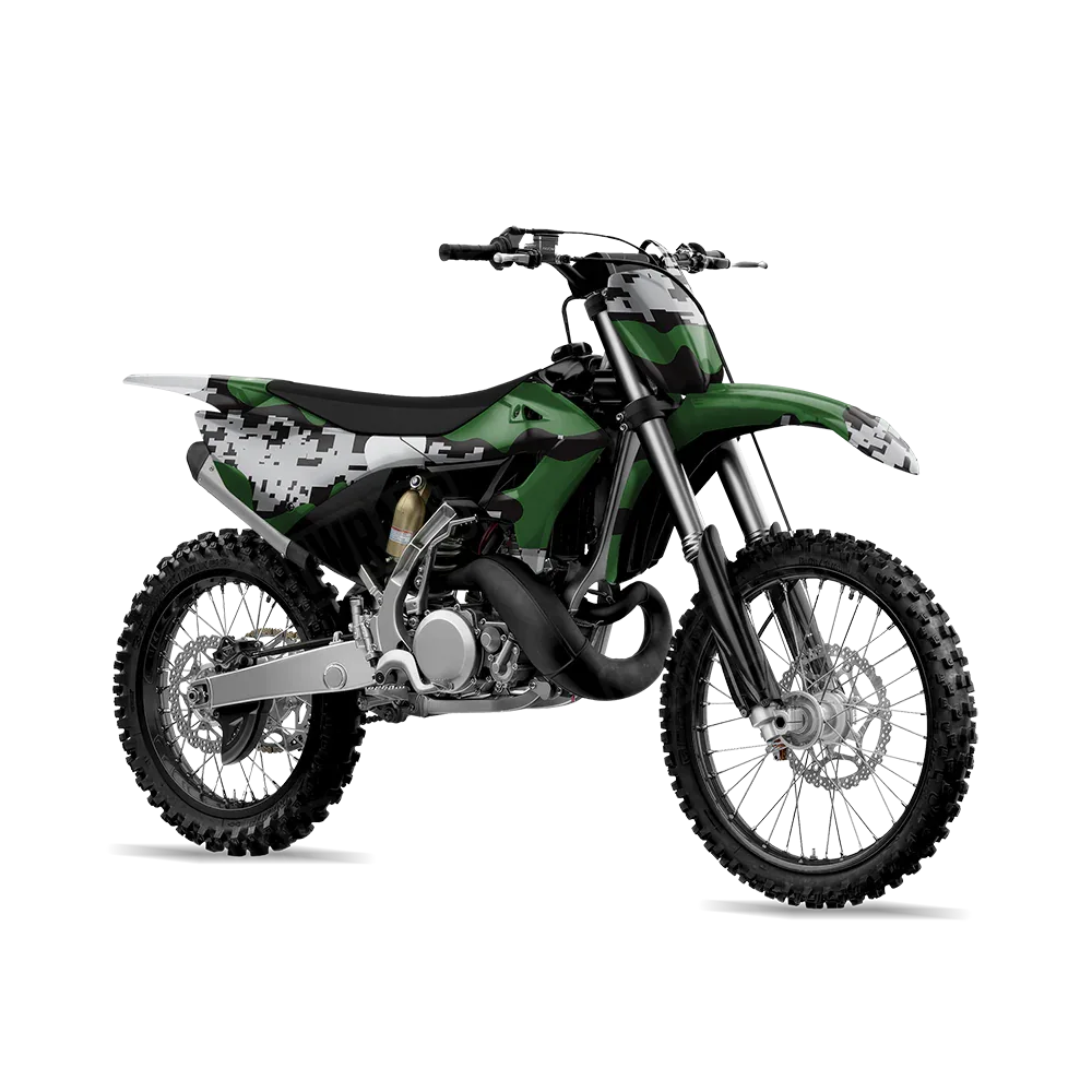Compound Green Tiger Dirt Bike Wraps