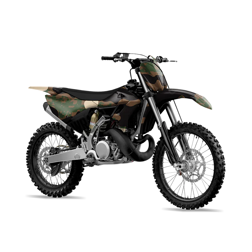 Compound Woodland Dirt Bike Wraps