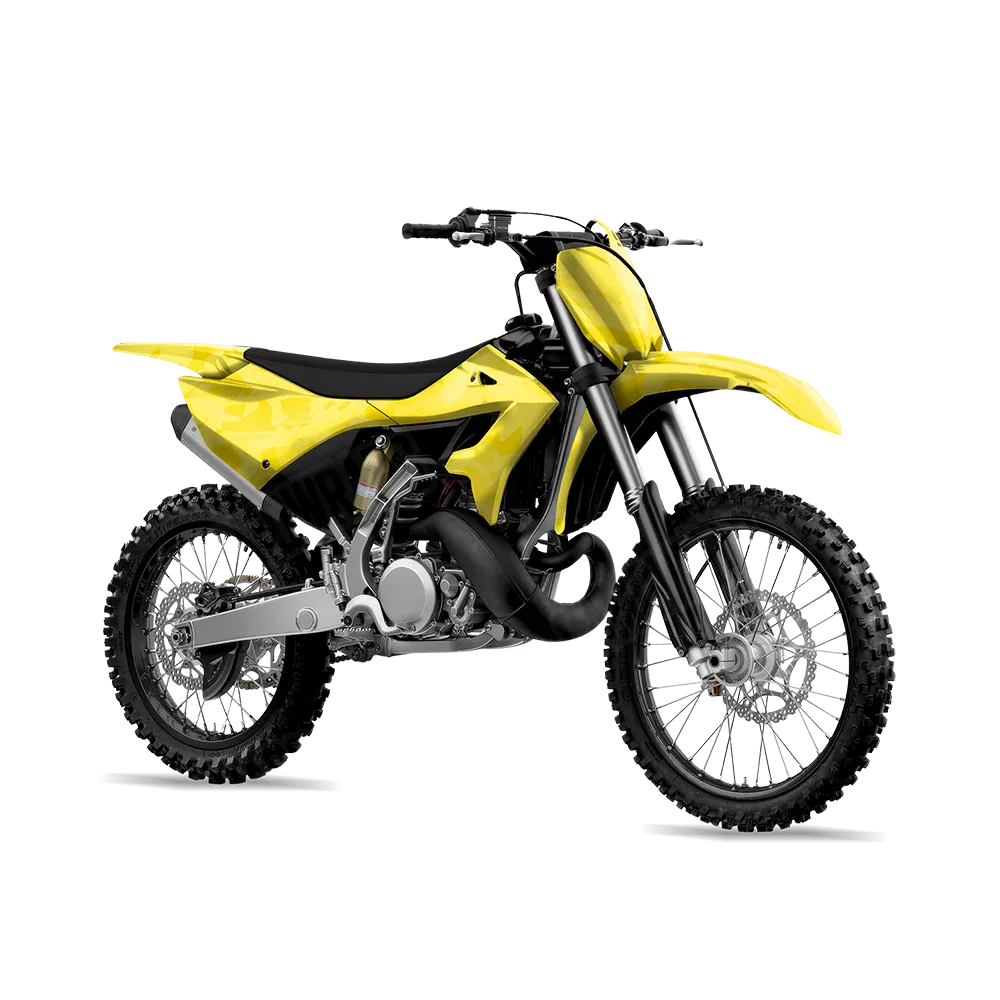 Crystal Elite Yellow Dirt Bike Wraps