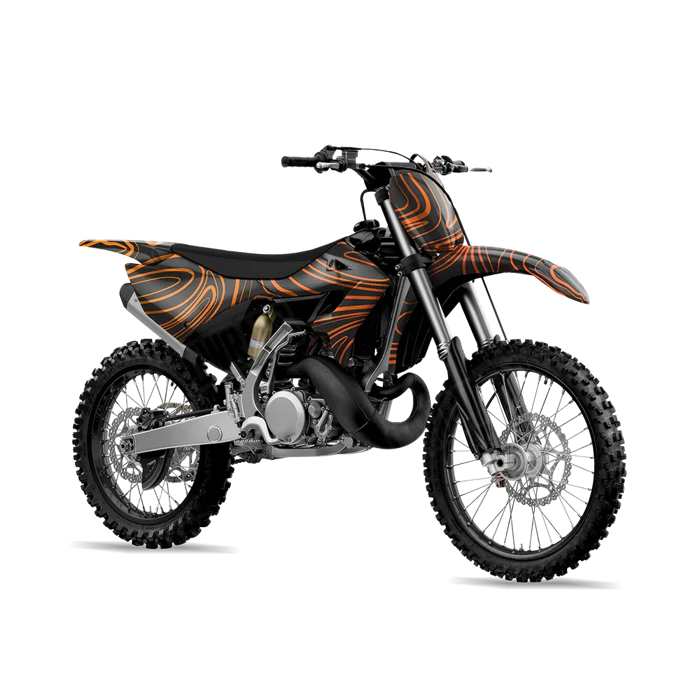 Damascus Orange Dirt Bike Wraps