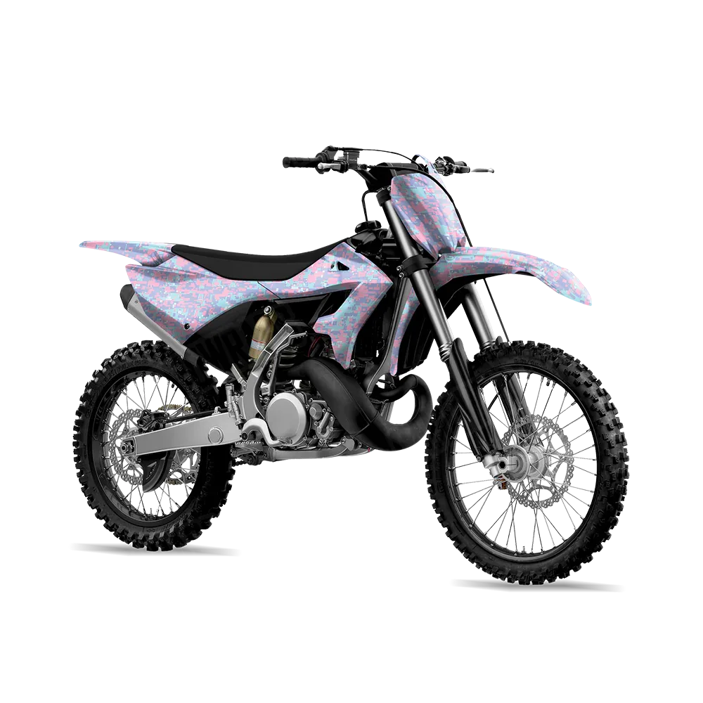 Digital Cotton Candy Dirt Bike Wraps