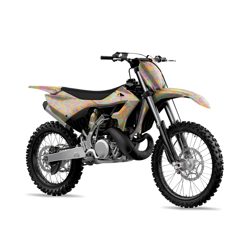 Digital Sherbert Dirt Bike Wraps