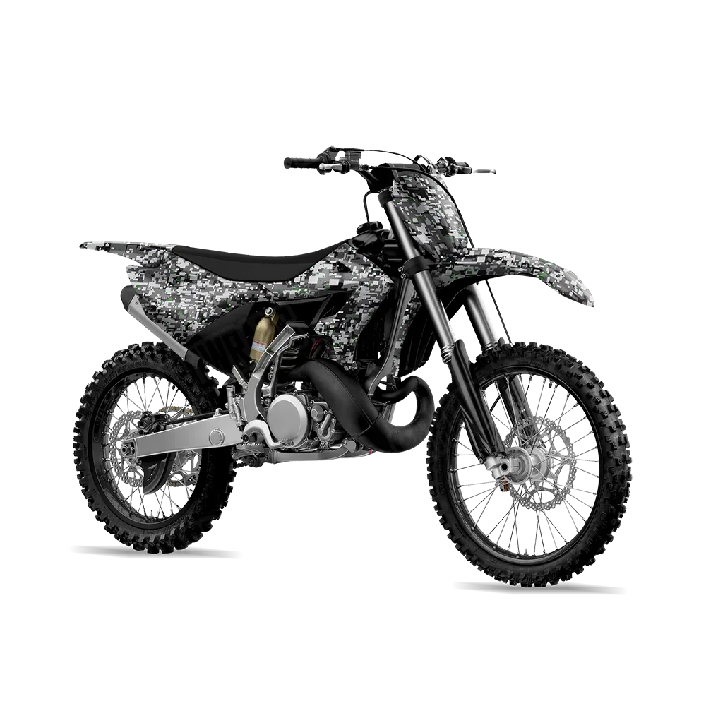 Digital Urban Green Dirt Bike Wraps