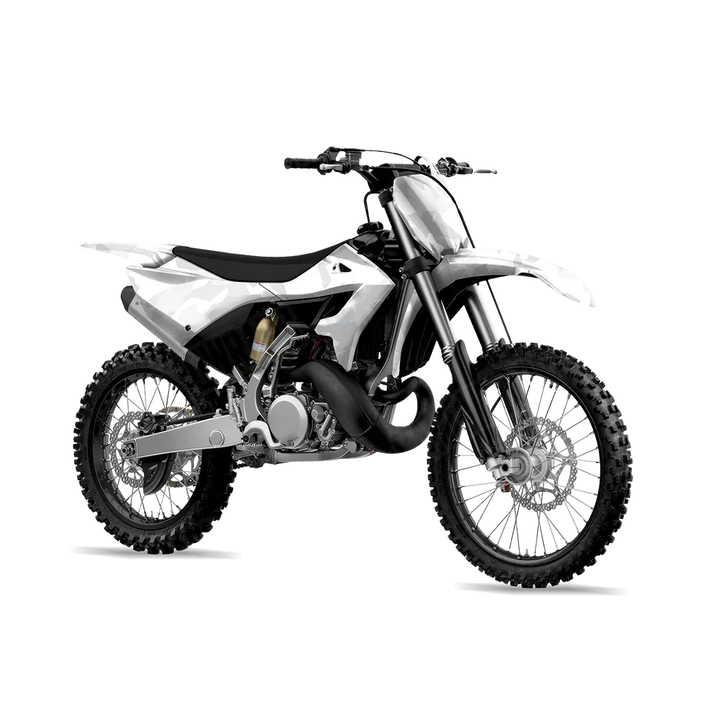 Erratic Elite White Dirt Bike Wraps