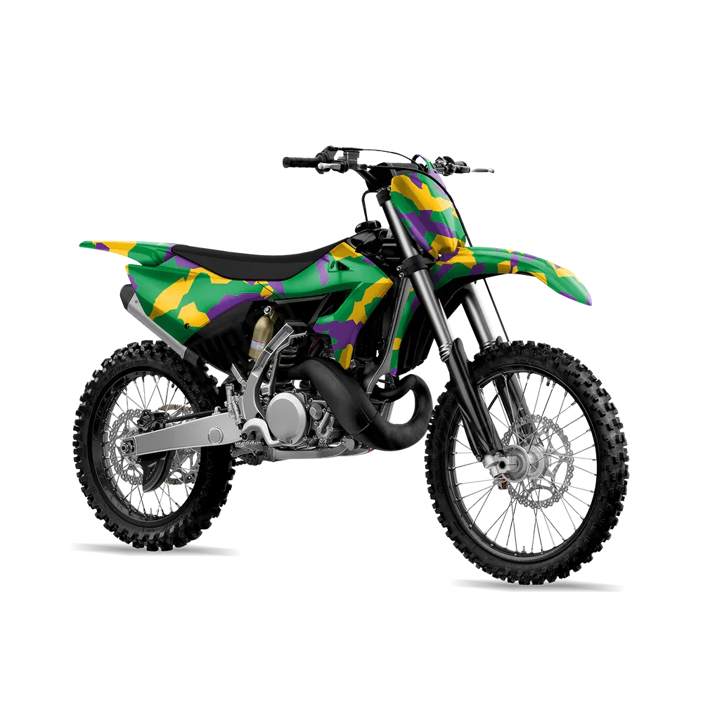 Erratic Mardi Gras Dirt Bike Wraps