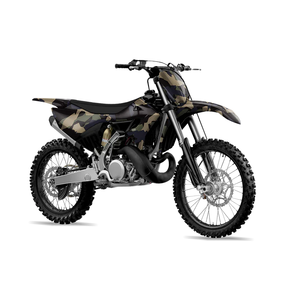 Erratic Militant Blue Dirt Bike Wraps
