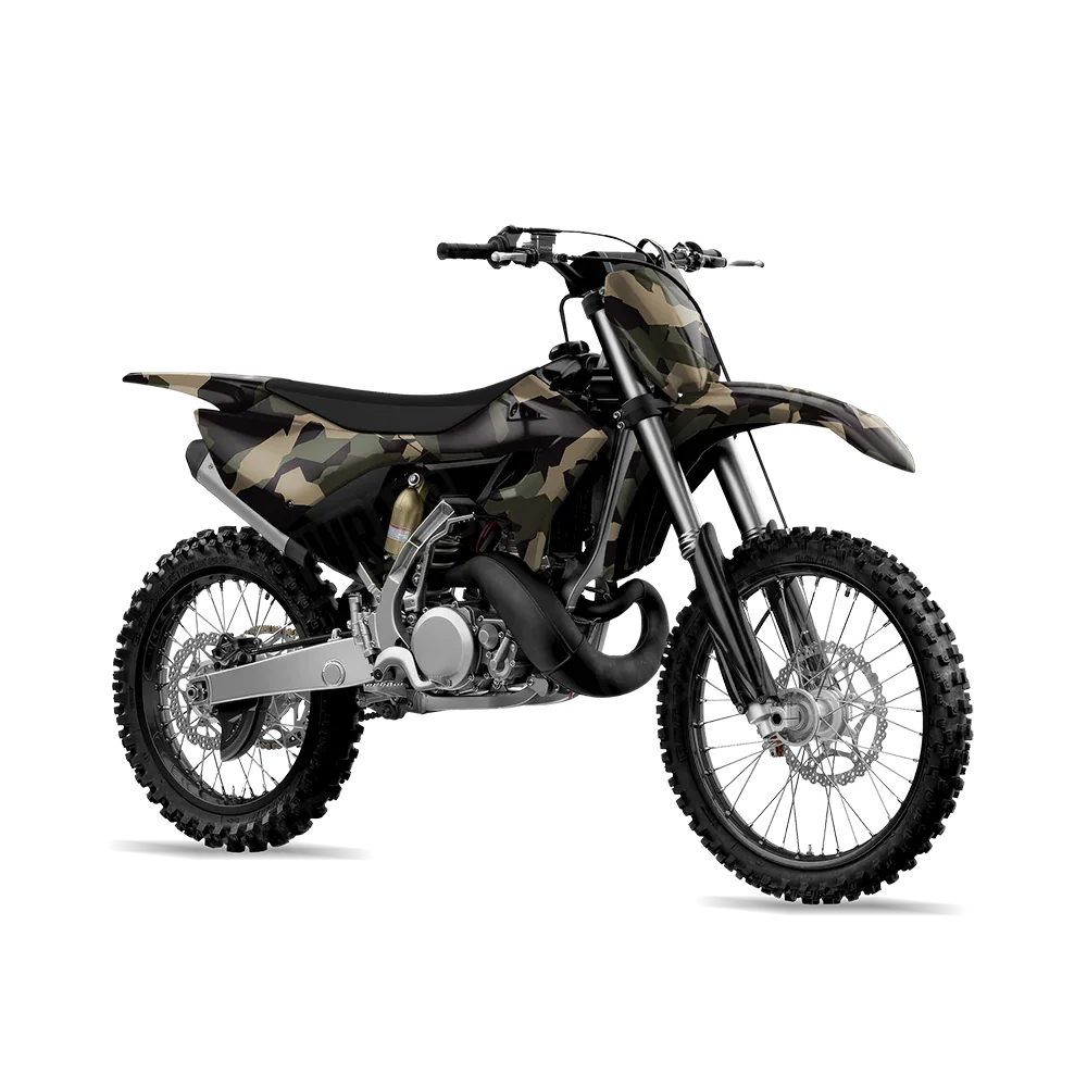 Erratic Militant Green Dirt Bike Wraps