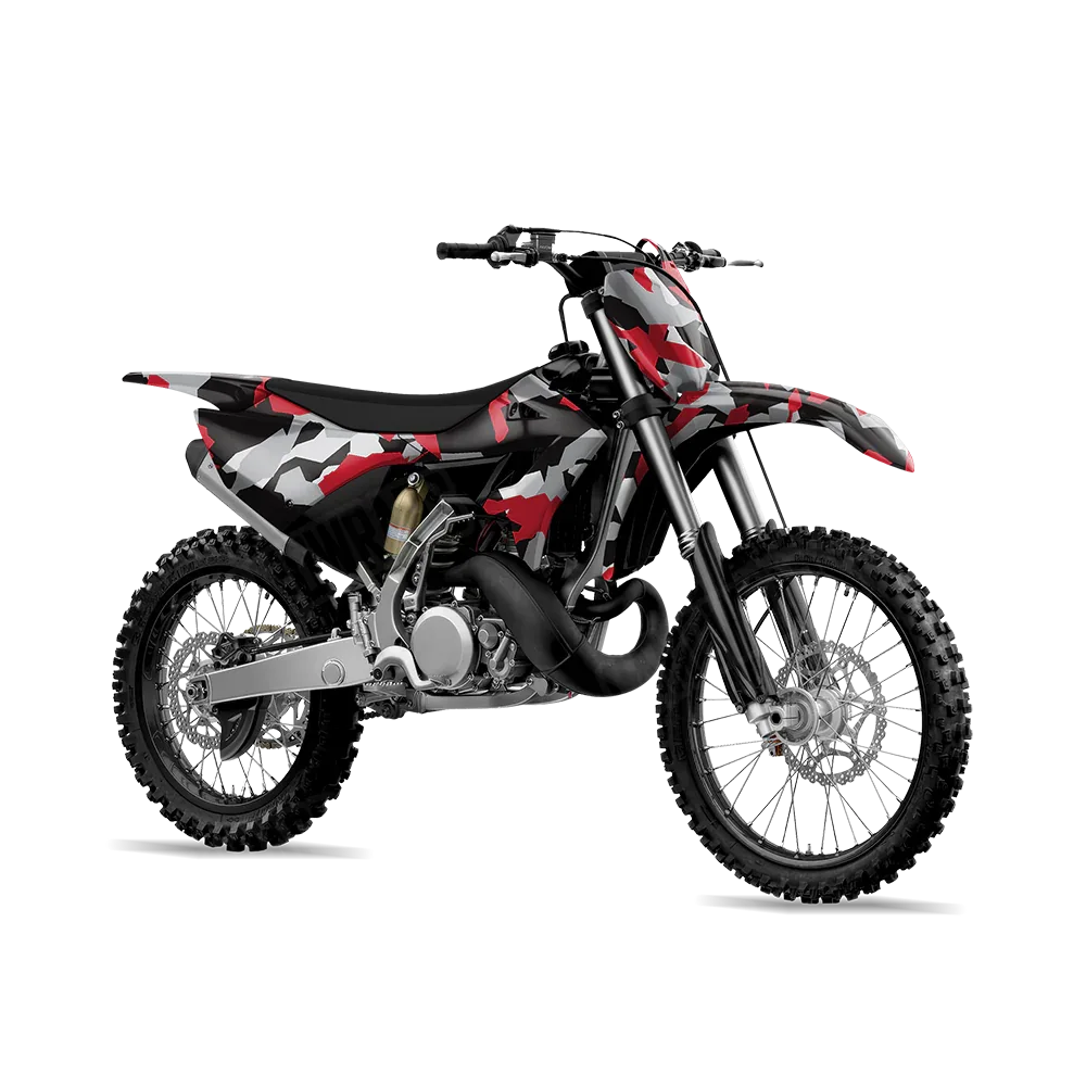 Erratic Red Tiger Dirt Bike Wraps