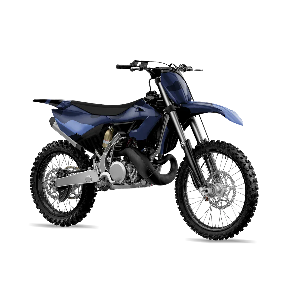 Classic Blue Midnight Dirt Bike Wraps