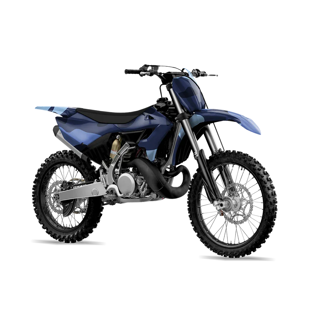 Classic Blue Urban Night Dirt Bike Wraps