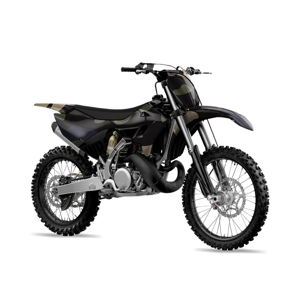 Classic Militant Blue Dirt Bike Wraps