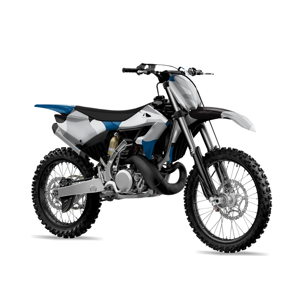 Cumulus Blue Tiger Dirt Bike Wraps