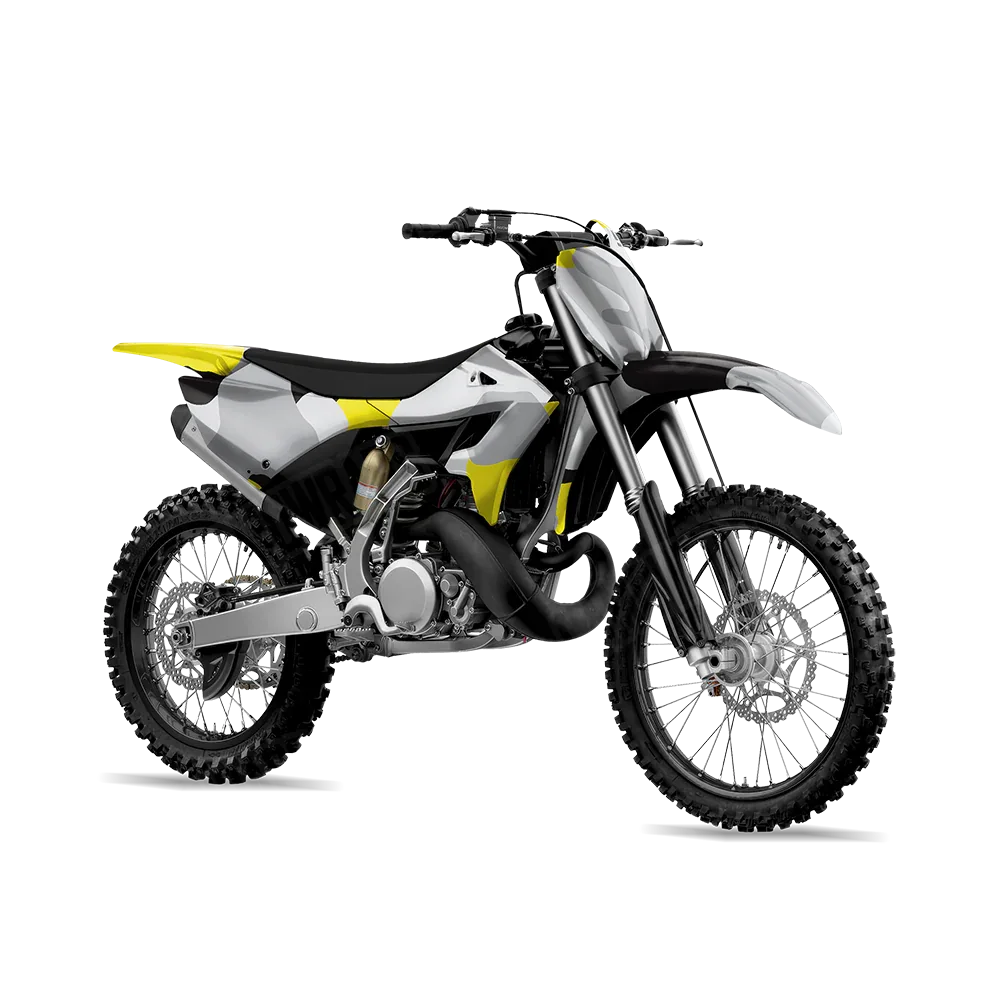 Cumulus Yellow Tiger Dirt Bike Wraps