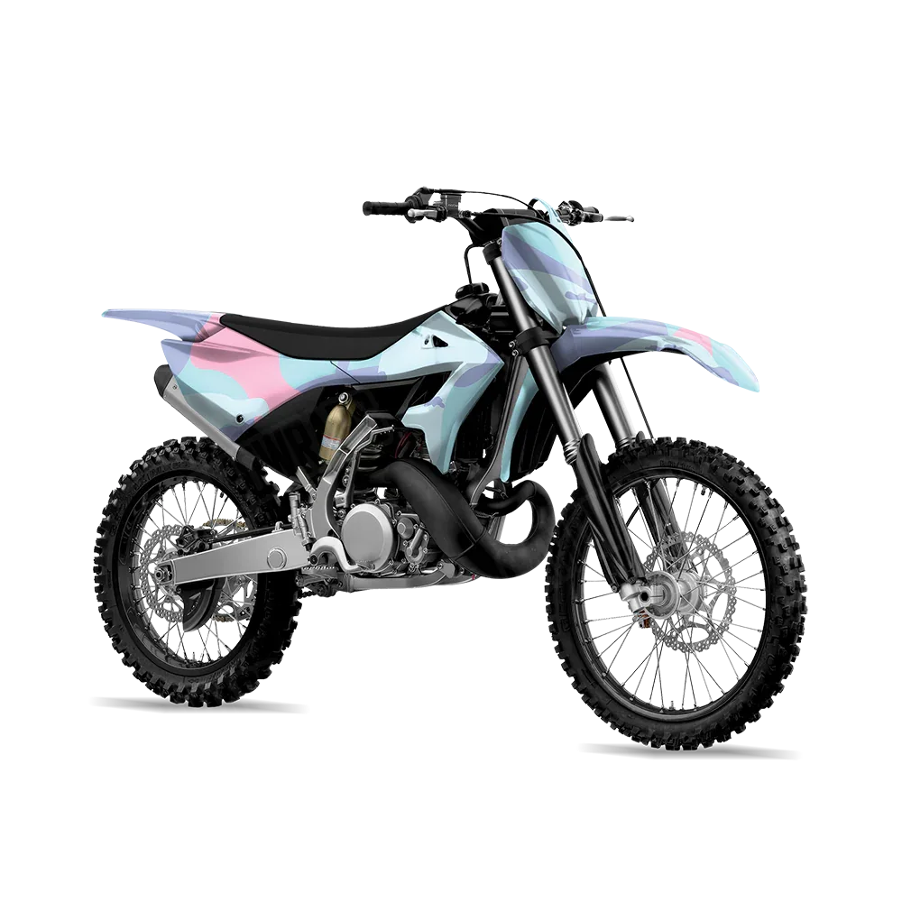 Ragged Cotton Candy Dirt Bike Wraps