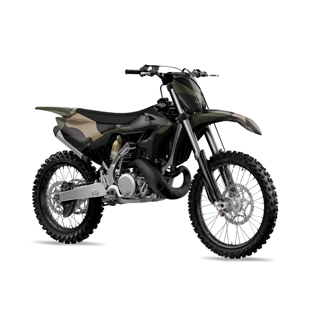 Ragged Militant Charcoal Dirt Bike Wraps